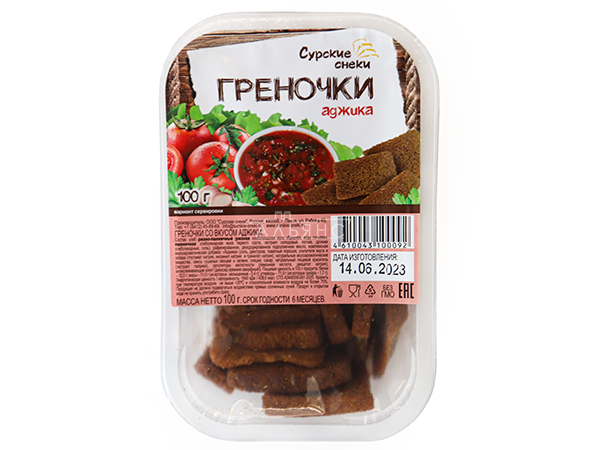 Сурские гренки с Аджикой (100 гр) в Северодвинске