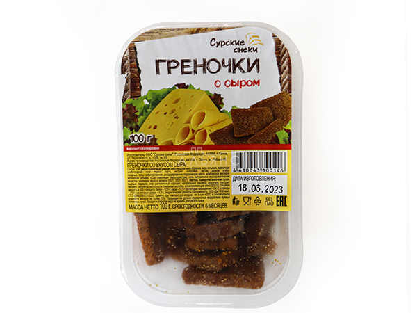 Сурские гренки со вкусом Сыра (100 гр) в Северодвинске