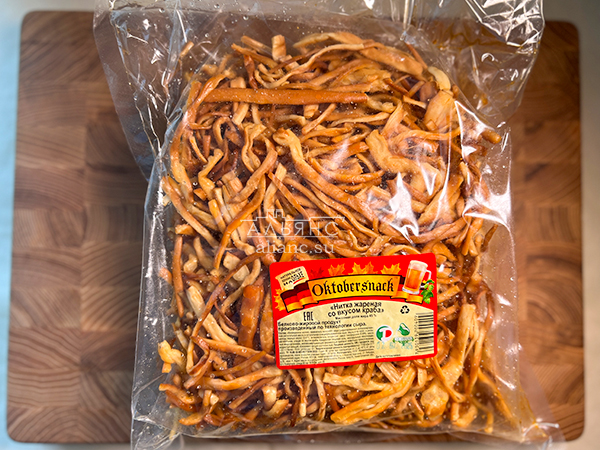 Нитка ЖАРЕНАЯ "Краб" Oktobtersnak 1 кг (сырный продукт) в Северодвинске