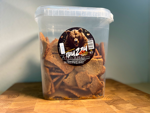 Ведро Ржаные гренки со вкусом Крылышки Барбекю (1 кг) в Северодвинске