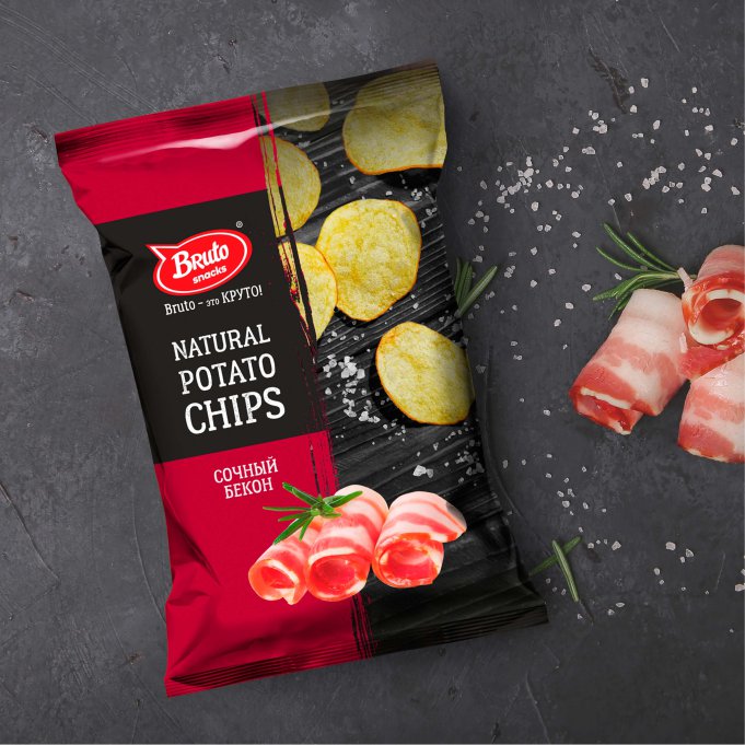 Картофель «Бруто» со вкусом бекона 130 гр. в Северодвинске