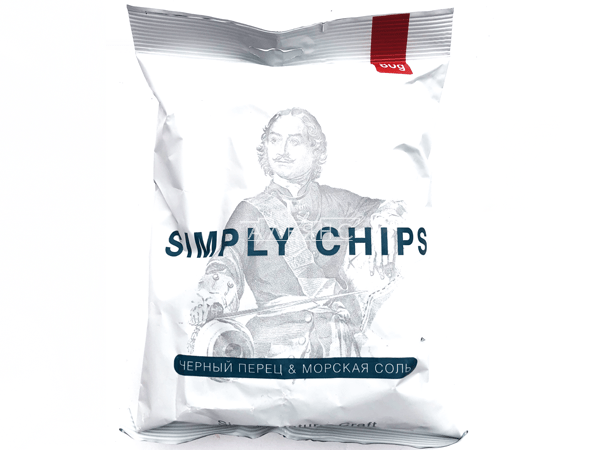 Картофельные чипсы "Simple chips" Морская соль и черный перец 80 гр. в Северодвинске